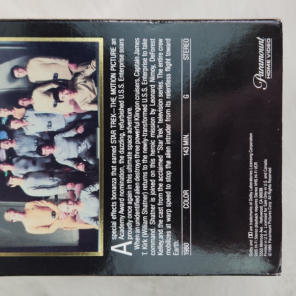 Star Trek The Motion Picture Longer Version Collector's Series 1980 VHS - Picture 5 of 14
